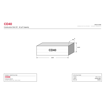 Construction Debris 40yd — SPIKE BINS branded illustration